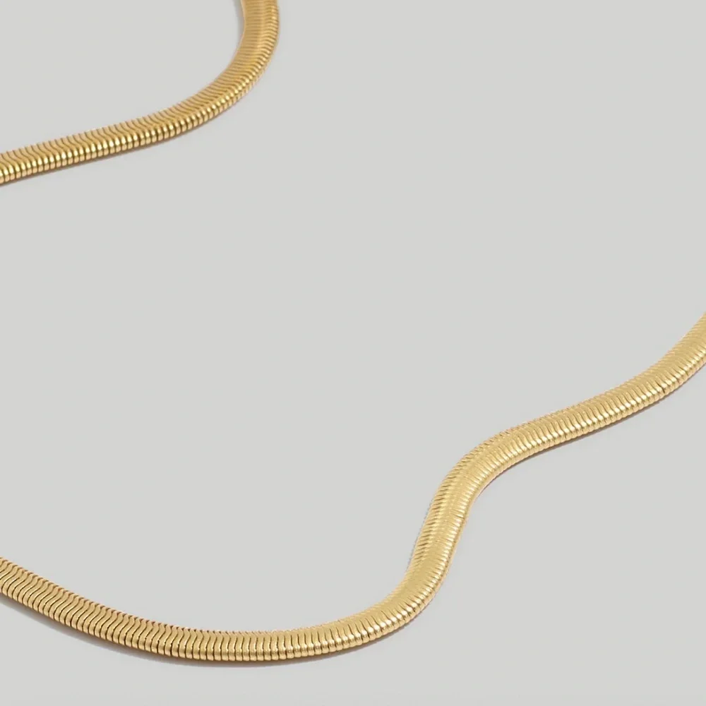 NWT Madewell Herringbone Chain Necklace - Picture 3 of 10